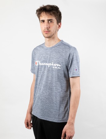 T-Shirt Uomo Athletic Micro fronte azzurro