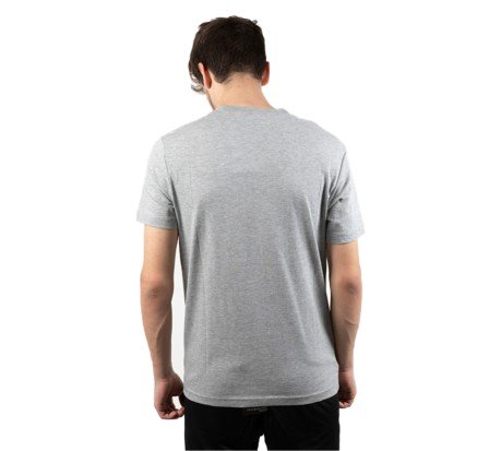 Hombres T-Shirt Indigo frente gris