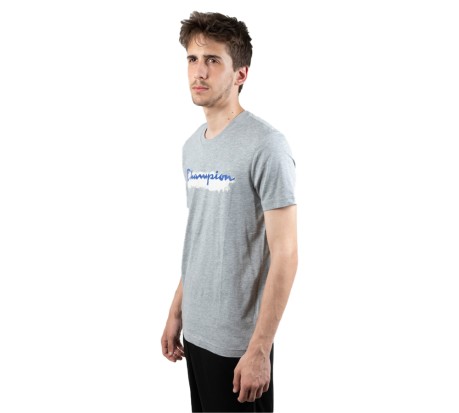 Men's T-Shirt Indigo front grey