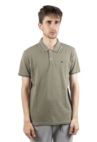 Men Polo Easy Fit green variant 1 front