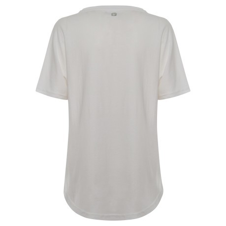 T-Shirt Maxi blanco rosa frente