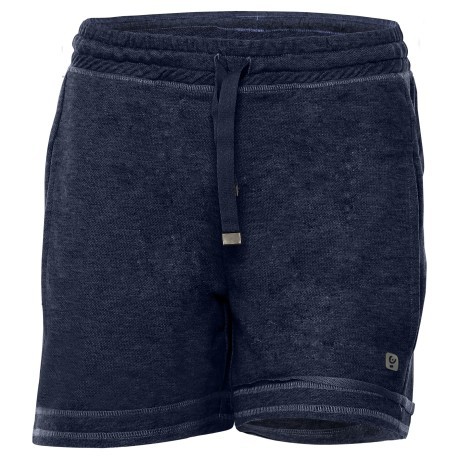 Short Woman Flamed blue front