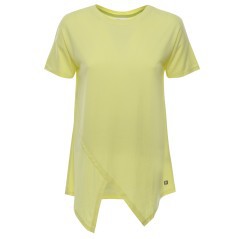 T-Shirt Donna Coda fronte giallo