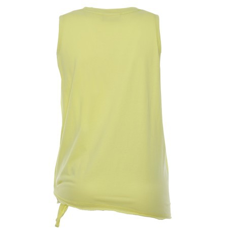 Camisola de nudos frente de color amarillo