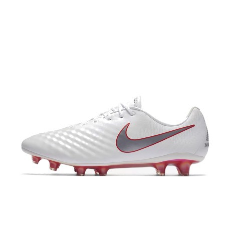 Las botas de fútbol Nike Obra II Elite FG Just Do It colore blanco gris - - SportIT.com