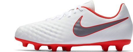 Las botas de fútbol Nike Magista Obra II Club FG blanco