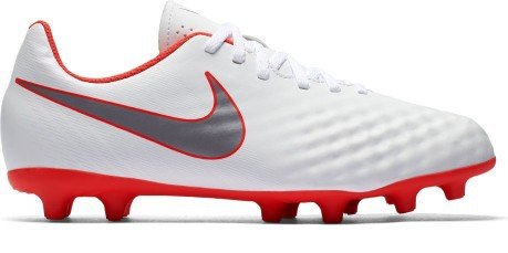Las botas de fútbol Nike Magista Obra II Club FG blanco