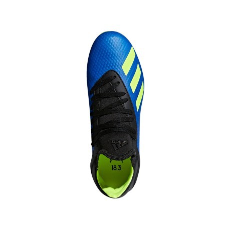 Junior botas de Fútbol Adidas X 18.3 FG derecho