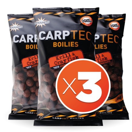 Boilies Carp-Tec Krill &amp; Crayfish 20 mm 2 kg (3 bags)