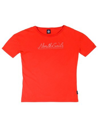 T-Shirt Graphic roja frente
