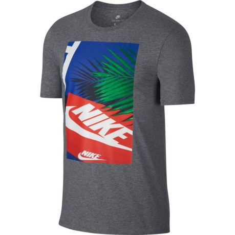 T-Shirt Sportswear Graphic grau gemustert