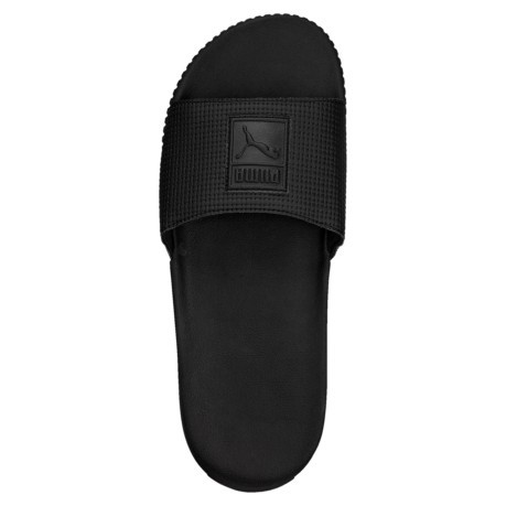Zapatillas de Mujer de la Plataforma de Diapositiva en negro