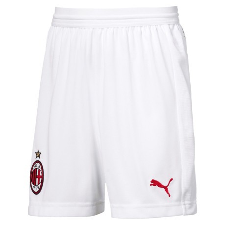 Shorts Milan Home Jr 18/19 bianco rosso fronte