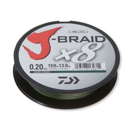 Wire Braided J-Braid 0,18 mm 150m