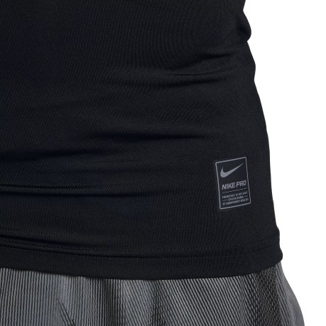 La parte superior del tanque de Fútbol Nike Pro frente negro