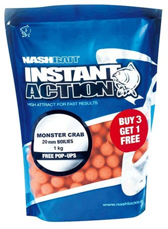 Boilies Instant Action Monster Crab and Crayfish 20mm 3X2