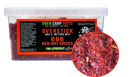 Groundbait 666 Red Hot Épices Stick Mix