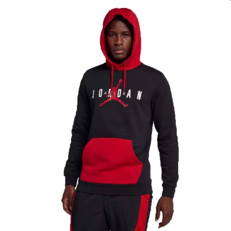 Sudadera hombre, ropa Deportiva Air colore negro rojo - Nike - SportIT.com