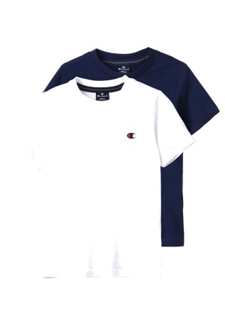 T-Shirt bébé Classique 2 paires blanc bleu