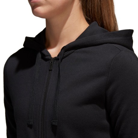 Damen hoodie Essentials Linear Full Zip vor