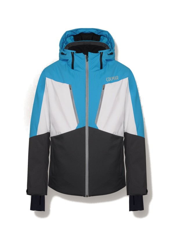 Comenzar Fuera de borda evitar Jacket Mens Ski Whistler colore Grey Light blue - Colmar - SportIT.com